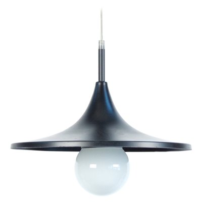 TOSEL Cone su&eacute;dois suspension acier 27x27x80 cm noir