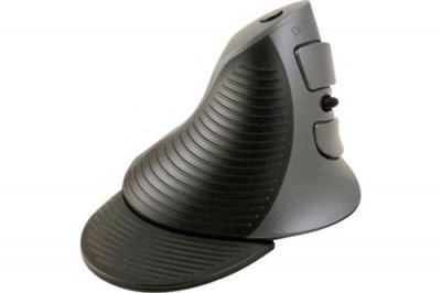 KOMELEC MICRO CONECTICPLUS Souris dordinateur verticale 5 boutons sans fil 2.4 Ghz noire