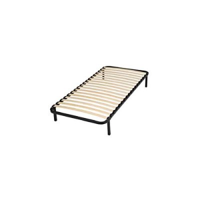 GéNéRIQUE Conforkit sommier a Lattes + Pieds Acier 90 x 190 cm - Noir