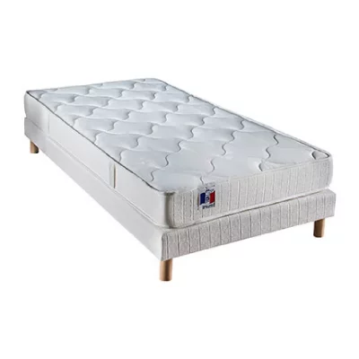 I D LITERIE CONFORT DESIGN Ensemble matelas + sommier 90 x 190 - Latex - 16 cm - Equilibr&eacute;