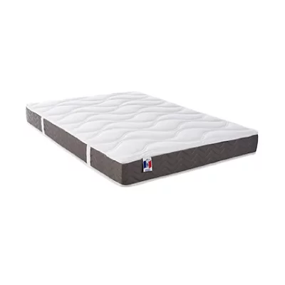 MES CONFORT DESIGN Matelas 140x190 cm - Mousse - epaisseur 18 cm - Equilibr&eacute; - MALAGA
