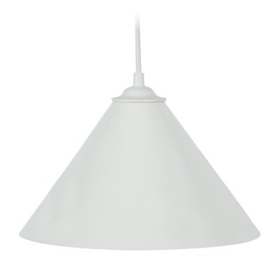 TOSEL Conique M&Eacute;TAL - Suspension conique m&eacute;tal blanc d'ivoire