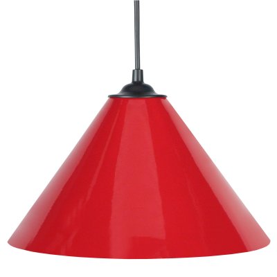 TOSEL Conique m&eacute;tal - suspension conique m&eacute;tal rouge 13924