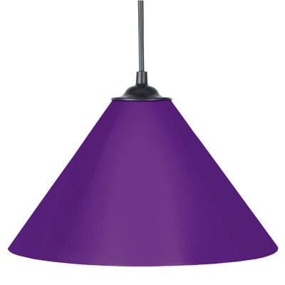 TOSEL Conique M&Eacute;TAL - Suspension conique m&eacute;tal violet