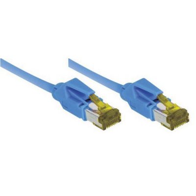 GENERIQUE Connect LSOH C&acirc;ble de brassage sans accroc RJ45 S/FTP Cat 6a Bleu 1 m