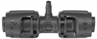 GARDENA Connecteur 13 mm (1/2) - 4,6 mm (3/16) MDS Contenu : 5 pi&egrave;ces