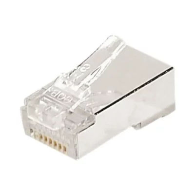 MCAD Connecteur &agrave; sertir 8P8C RJ45 CAT5e STP - lot de 10