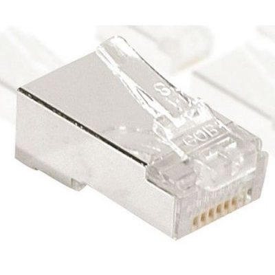 MANUTAN Connecteur &agrave; sertir 8P8C RJ45 CAT6 STP peigne s&eacute;par&eacute; - lot de 10