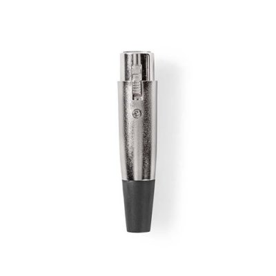 NEDIS Connecteur xlr xlr femelle &agrave; 3 broches 25 pi&egrave;ces m&eacute;tal