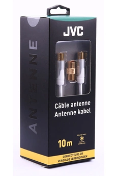 JVC Connectique Audio / Vid&eacute;o  C&acirc;ble coaxial 10m blanc gold