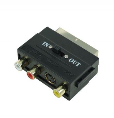 TMIU Connectique Audio / Vid&eacute;o Temium ADAPTATEUR PERITEL 3 RCA SVHS GOLD