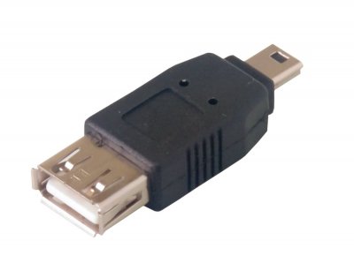 MCL SAMAR Connectique PC Adaptateur Mini USB B M&acirc;le - USB A Femelle