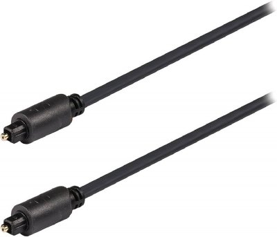 NO NAME Connectique TV/Hifi/Video C&acirc;ble optique Toslink m&acirc;le/m&acirc;le - 2m - Gris#