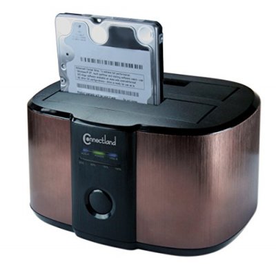CONNECTLAND  Station d'accueil pour 2 disques durs 2,5'' ou 3,5''
