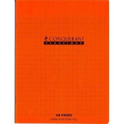 GENERIQUE Conquerant Cahier 170 x 220 mm, s&eacute;y&egrave;s, orange - Lot de 18