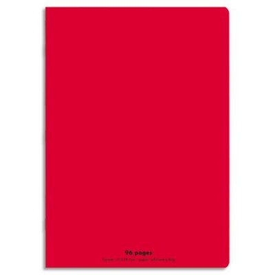 CLAIREFONTAINE Conquerant Cahier 210 x 297 mm, s&eacute;y&egrave;s, rouge - Lot de 8