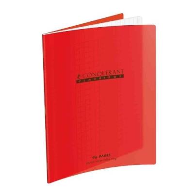 Conqu&eacute;rant sept cahier 240 x 320 mm, s&eacute;y&egrave;s, rouge 100104919