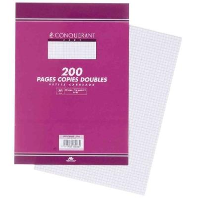 CONQUERANT CONQU&Eacute;RANT SEPT copies doubles, format A4 seyes, 200 pages