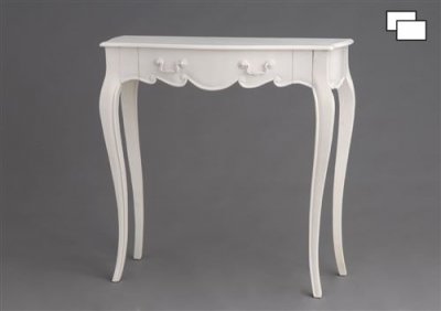 Console Apolline 80x35 Acajou - Amadeus - Blanc - Bois