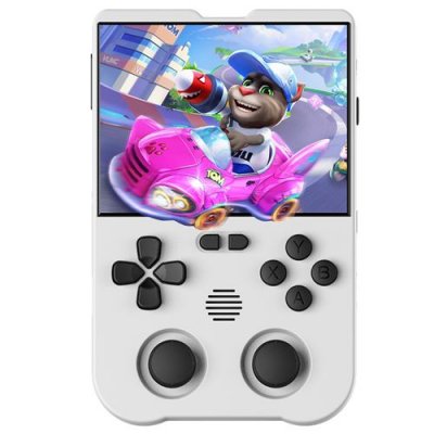 GENERIQUE Console de jeu portable AMPOWN XU10 Carte TF 64 G Linux Plus de 10 000 jeux - Blanc 
