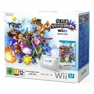 Console Nintendo Wii U 8 Go blanche + Super Smash Bros.