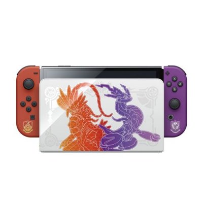 Console Switch Mod&egrave;le OLED Edition Pok&eacute;mon Ecarlate & Pok&eacute;mon Violet