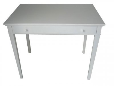 Console - Table gu&eacute;ridon - Coloris Blanc - 1 tiroir 
