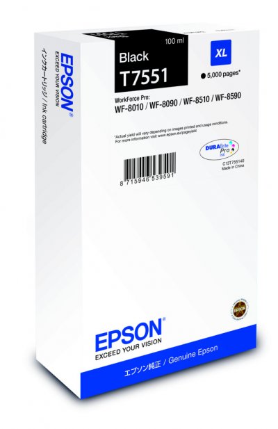 EPSON Consommable imprimante >   Consommable imprimante  WF-8xxx Series Ink Cartridge XL BK 