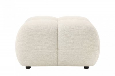CASANOVA PARIS Constance - Pouf En Tissu Chenille Beige 72x72x43.5