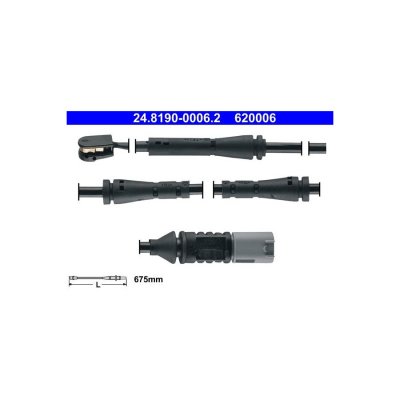ATE Contact d'avertissement, usure des plaquettes de frein  620006