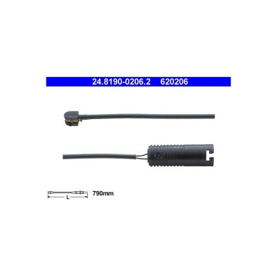 ATE Contact d'avertissement, usure des plaquettes de frein  620206