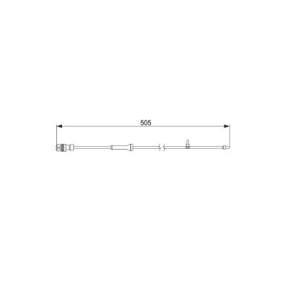 BOSCH Contact davertissement usure des plaquettes de frein AP242 