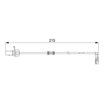 BOSCH Contact davertissement usure des plaquettes de frein AP544 