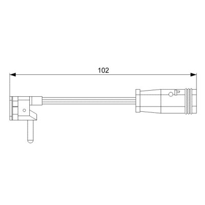 BOSCH Contact davertissement usure des plaquettes de frein AP813 