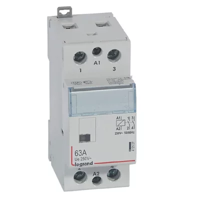 LEGRAND Contacteur de puissance CX&sup3; bobine 230V~ - 2P 250V~ - 63A - contact 2F - Sans manette - 2 modules
