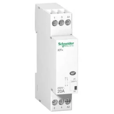 SCHNEIDER ELECTRIC Contacteur silencieux livr&eacute; avec 1 intercalaire - 1P - 20A - 230VCA - Acti9 - iCT+