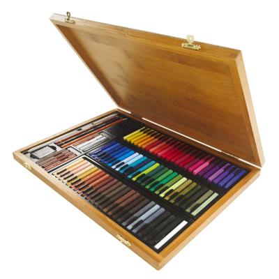 CONTE A PARIS  Coffret bambou 84 carr&eacute;s + Crayons + Accessoires
