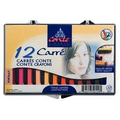 CONTé à PARIS Cont&eacute; &agrave; Paris - Set 12 carr&eacute;s Cont&eacute; &agrave; Paris portrait
