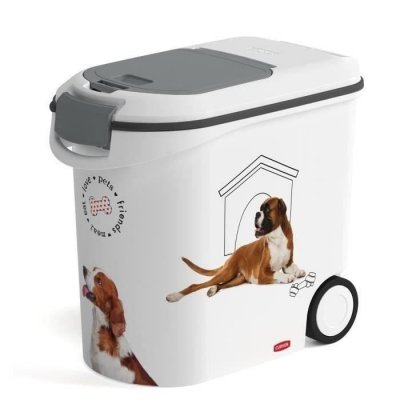 CURVER Conteneur &agrave; croquettes  pour chien - jusqu'&agrave; 12 kg de croquettes