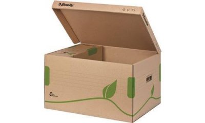 GENERIQUE Conteneurs &agrave; archives avec ouverture sur le haut brun x 10