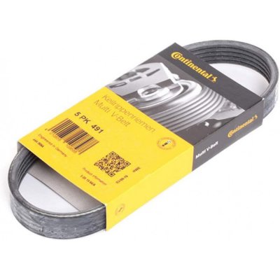 CONTITECH Continental  5PK491 Courroie trap&eacute;zo&iuml;dale &agrave; nervures