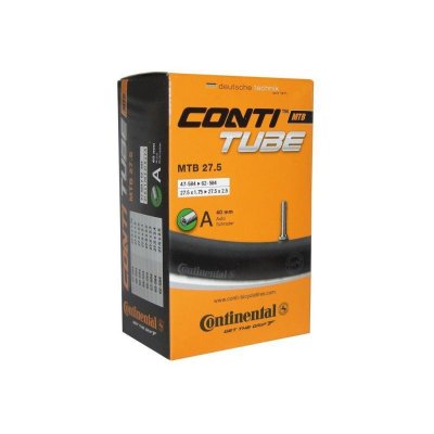 CONTINENTAL  Schrader 40 Mm Inner Tube Noir 27.5&acute;&acute; / 2.25-3.00