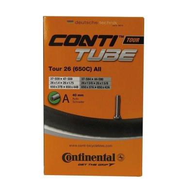 CONTINENTAL  Tour Standard 40 Mm Inner Tube Noir 26&acute;&acute; / 1.125-1.75