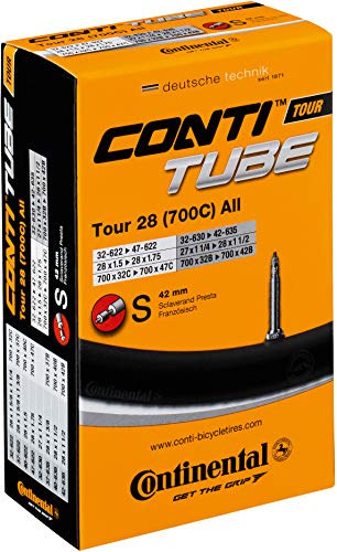 CONTINENTAL  Tour Tubes Unisex-Adult, Black, 32-622->47-622/42-635