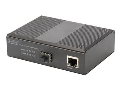 DIGITUS Conversor De Medios Gigabit Poe Ind