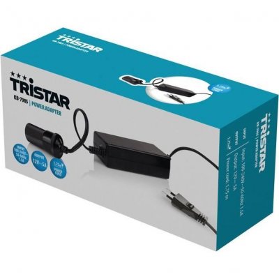 TRISTAR Convertisseur de tension 230 V vers 12 V / 5 A / 60 W avec c&acirc;ble 175 cm
