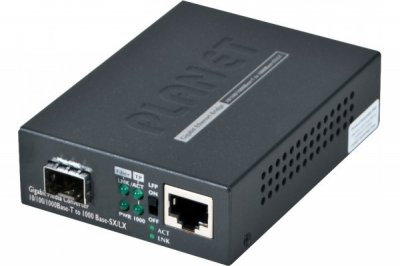 PLANET Convertisseur Fibre 10/100/1000 - Sfp Slot Et Lfp