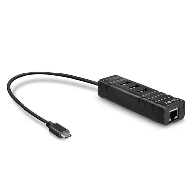 LINDY Convertisseur Hub USB 3.1 type C & Ethernet Gigabit