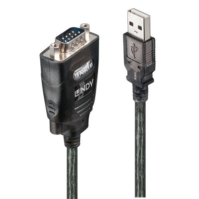LINDY Convertisseur usb s&eacute;rie rs232 avec fonction com port retention 42686