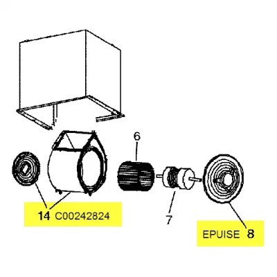 ARISTON Convoyeur Pour Hotte  - C00242824